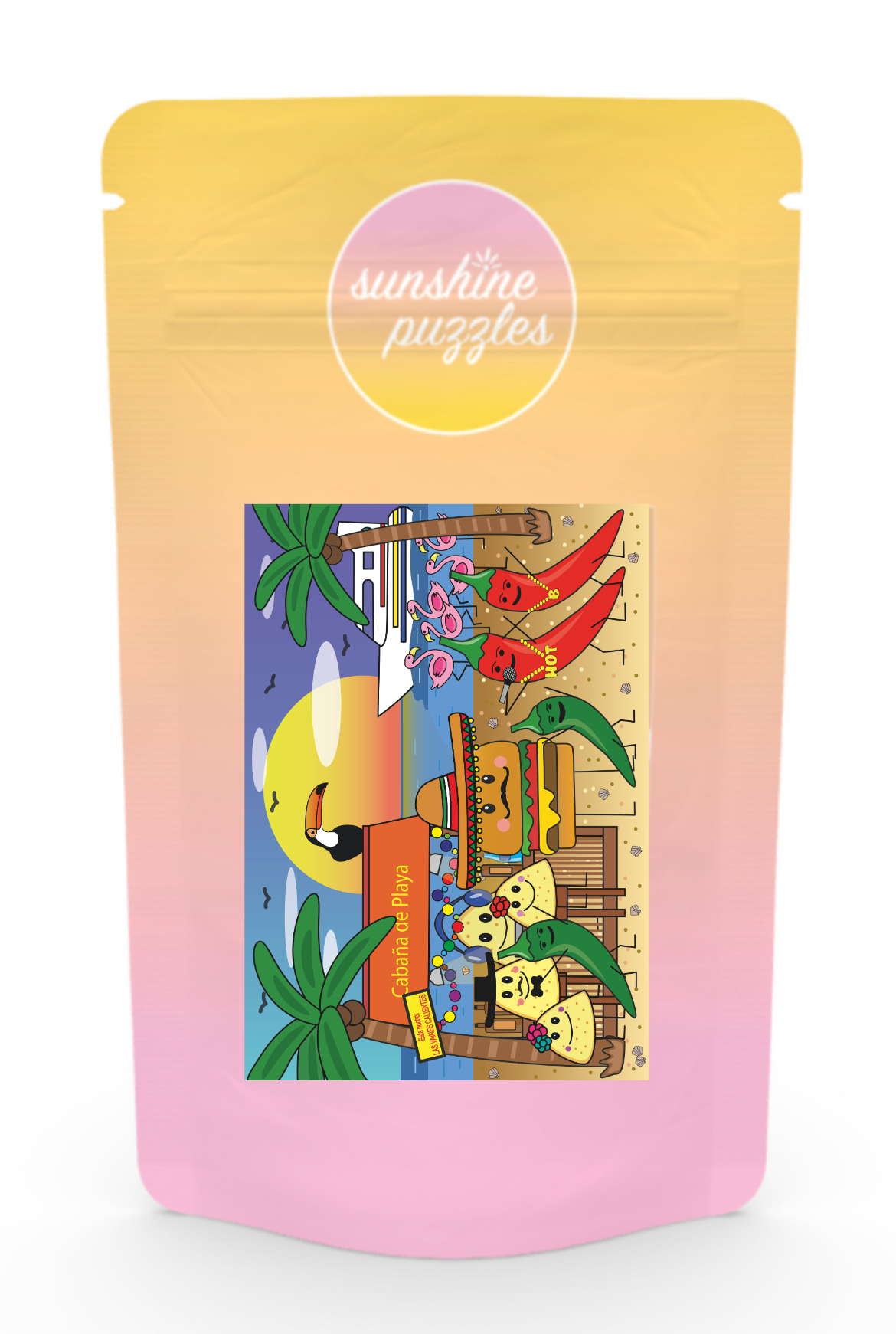 Cabana de Playa, 99 Teile Mini Puzzle, VE 5