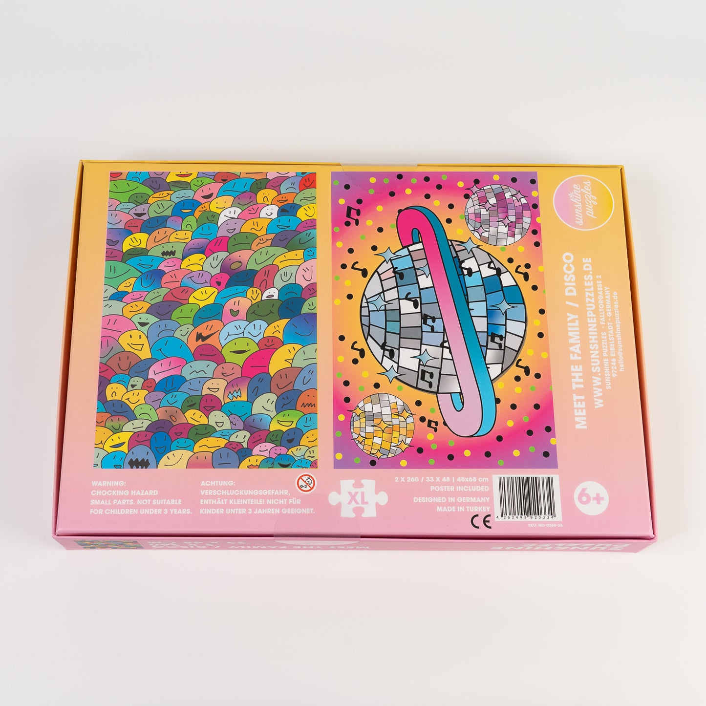 MEET THE FAMILY / DISCO, 2x 260 Teile Puzzles, VE 3