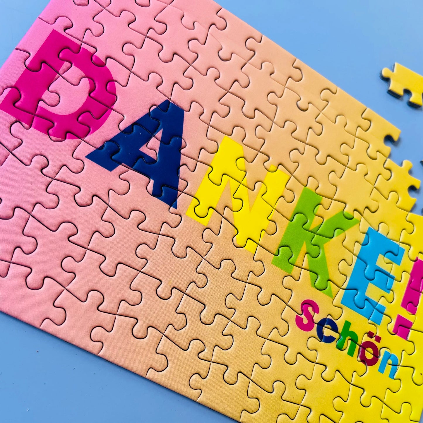 Dankeschön, Mini Puzzle Postkarte, 99 Teile