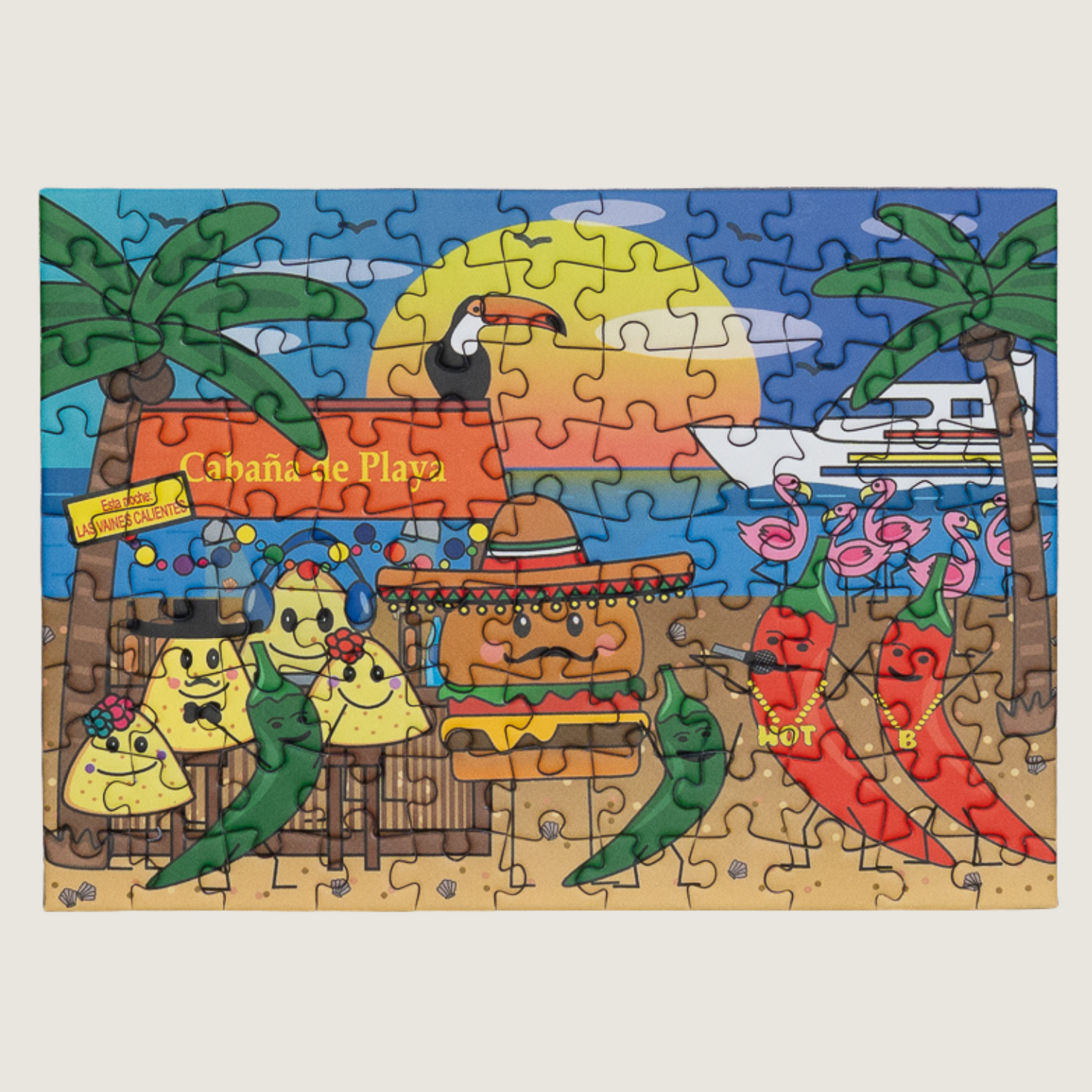 Cabana de Playa, 99 Teile Mini Puzzle, VE 5