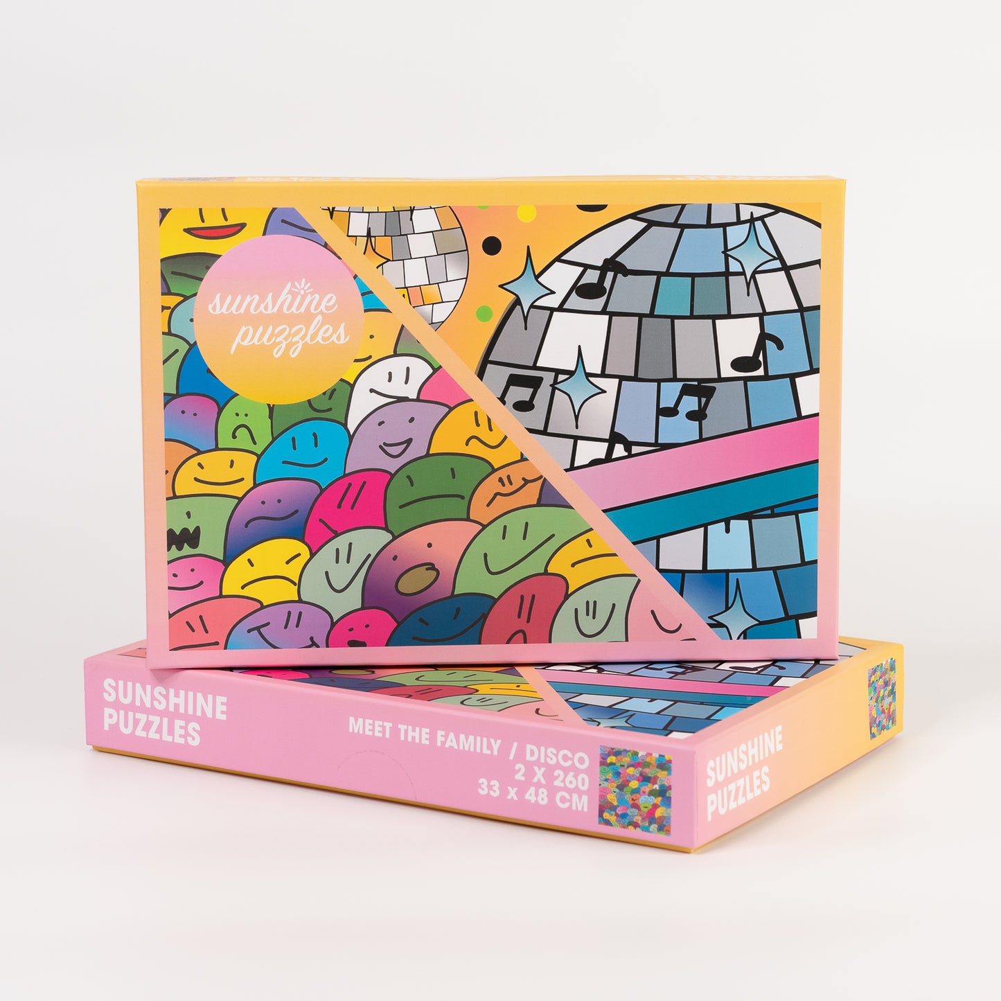 MEET THE FAMILY / DISCO, 2x 260 Teile Puzzles, VE 3