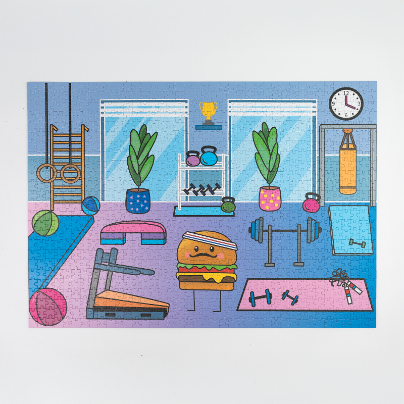 AT THE GYM, 1000 Teile Puzzle