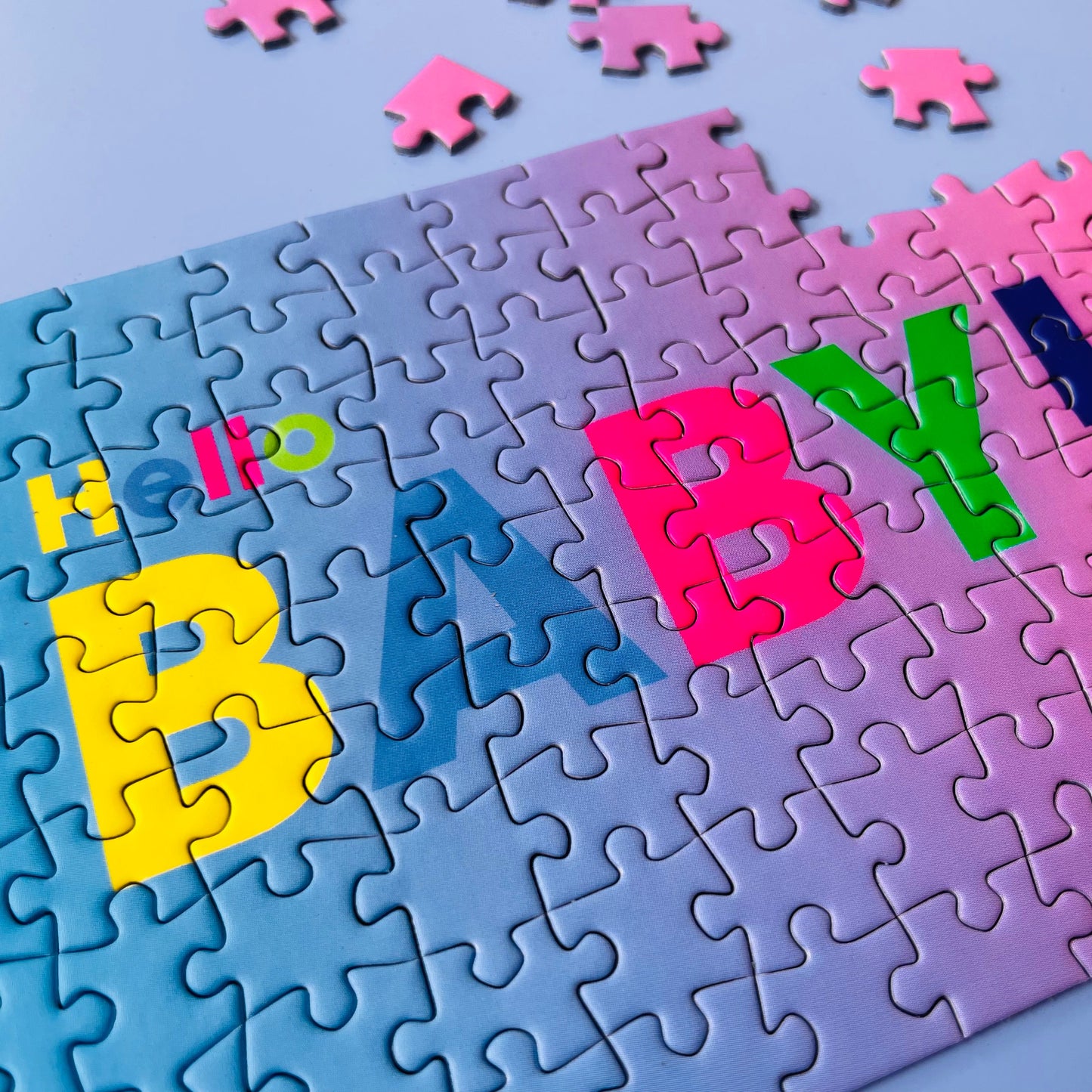 Baby Shower, Baby Postkarte, Puzzle Karte Zur Geburt, Geschenk für die Geburt