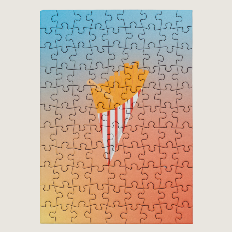 FRIES, 99 Teile Mini Puzzle