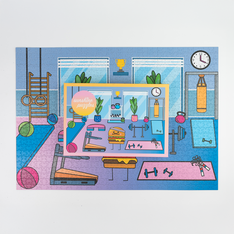 AT THE GYM, 1000 Teile Puzzle