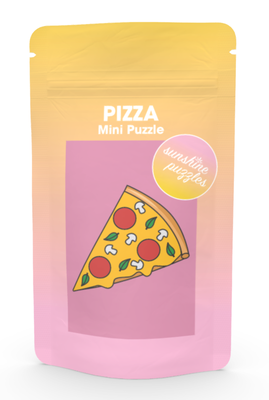 Pizza, 99 Teile Mini Puzzle, VE 5