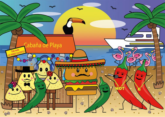 Cabana de Playa, 99 Teile Mini Puzzle, VE 10, AUSLIEFERUNG ENDE Q1